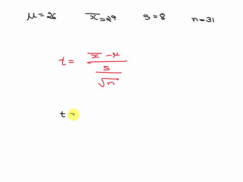 point-the-sample-mean-and-standard-deviation-from-random-sample-of-31-observations-from-normal-population-were-computed-as-x-29-and-calculate-the-statistic-of-the-test-required-to-determine-18872