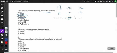 6-this-measure-of-central-tendency-is-available-to-ordinal-data-a-mode-b-median-c-mean-d-distribution-e-a-and-b-f-a-b-and-c-7-data-sets-can-have-more-than-one-mode-a-true-b-false-8-this-meas-07098