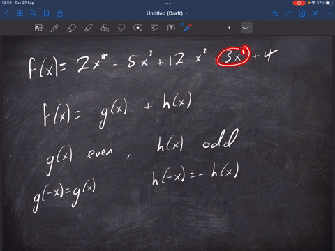 write-fx-2x-4-5x-3-12x2-3x-4-as-the-sum-of-an-even-and-an-odd-function-44696