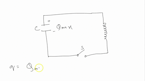 the-equation-that-governs-the-lc-curcuit-shown-below-is-given-by-81q-switch-at-the-start-the-capacitor-contains-charge-q-qin-at-t-0-the-switch-is-closed-and-there-is-no-current-for-q-in-the-06868