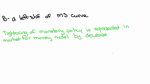 a-tightening-of-monetary-policy-is-represented-in-the-market-for-money-as-select-one-a-a-right-shift-of-the-money-demand-curve-b-a-left-shift-of-the-money-supply-curve-c-a-left-shift-of-the-money-dema