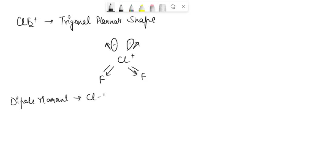 Solved Which Of The Following Ions Possess A Dipole Moment A Clf2 Has A Dipole Moment B 9919