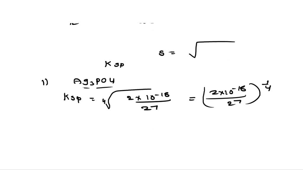 SOLVED Rank the salts given in the table below from least soluble to