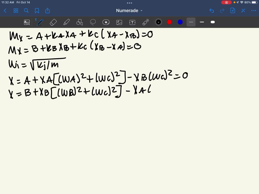 SOLVED Two Coupled Harmonic Oscillators (10 points) Two harmonic