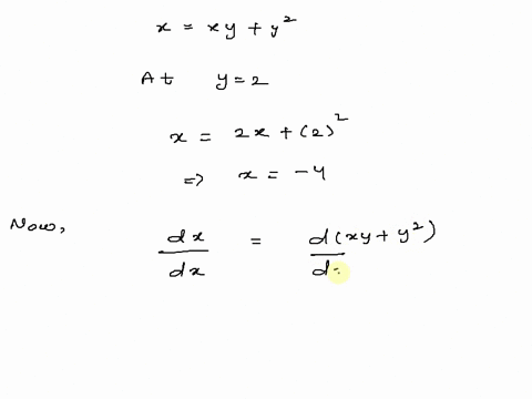 if-x-xy-y2-then-find-the-equations-of-all-tangent-lines-to-the-curve-when-y-2_-96317