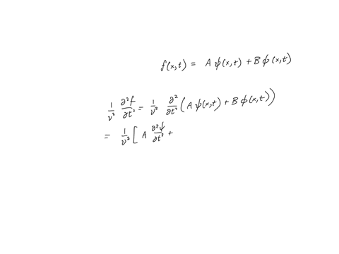 show-that-the-superposition-of-two-solutions-of-the-wave-equation-is-again-a-solution-show-that-2-a-sinkx-cosw-t-is-a-solution-of-the-wave-equation-78325