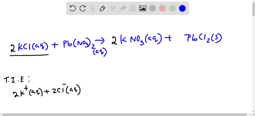 Solved Balance And Write The Net Ionic Equation For The Following