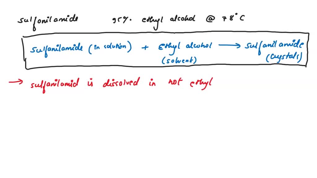 SOLVED What is the equation for the crystallization and purifying of