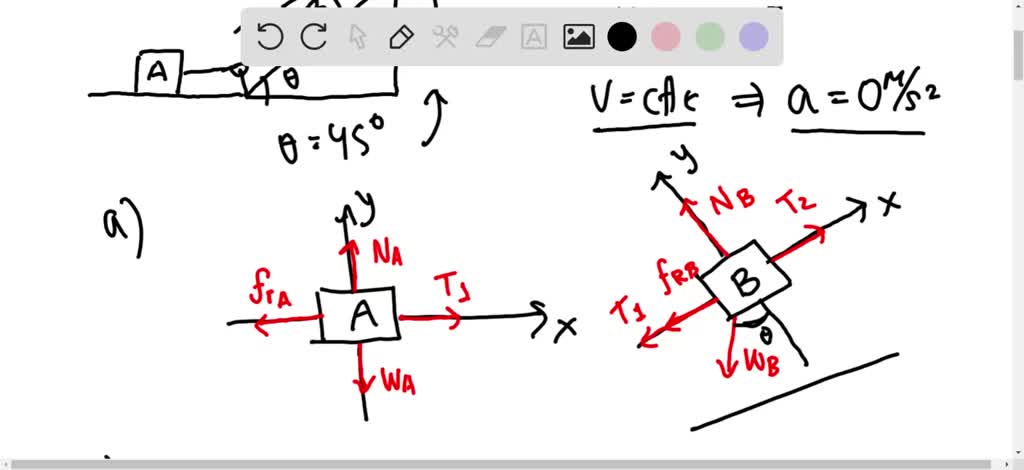 SOLVED: Blocks A, B, And C Are Placed As In Fig. P5.101 And Connected ...