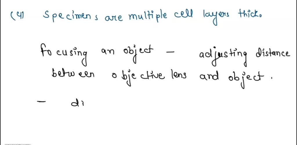 SOLVEDCheck Your Understanding 3.1 Why is _ coverslip placed on slide