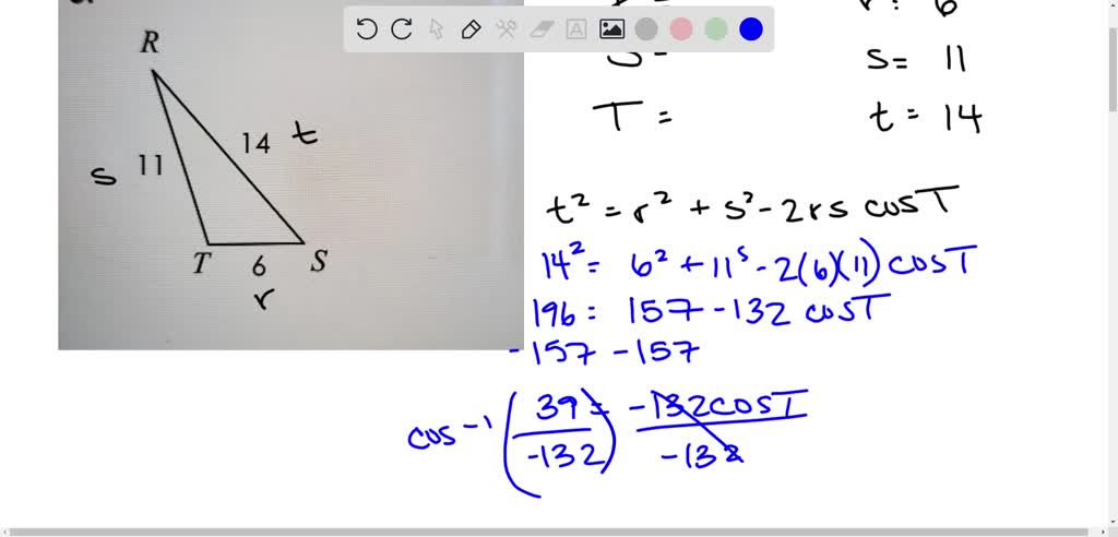 Cosine Law  Formula and Exercise Solutions — Eightify