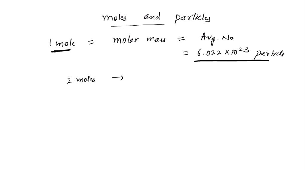 List the conversion factors used to convert between particles and moles