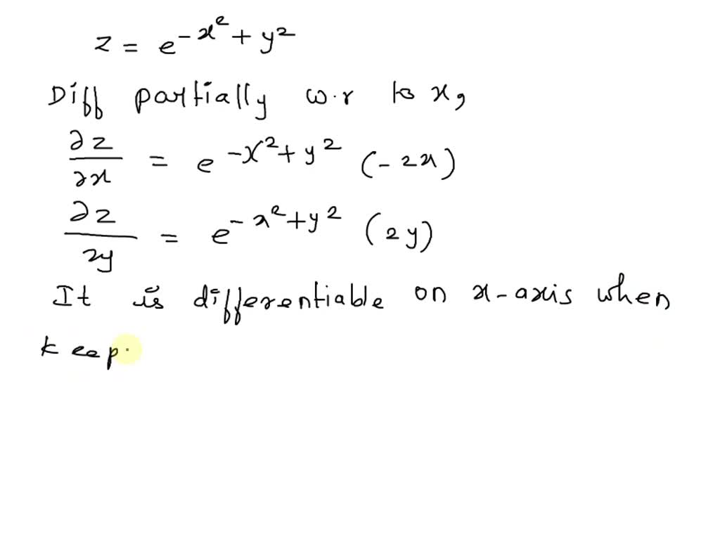 SOLVED: List the points in the xy-plane at which the function Z = e^(-e ...