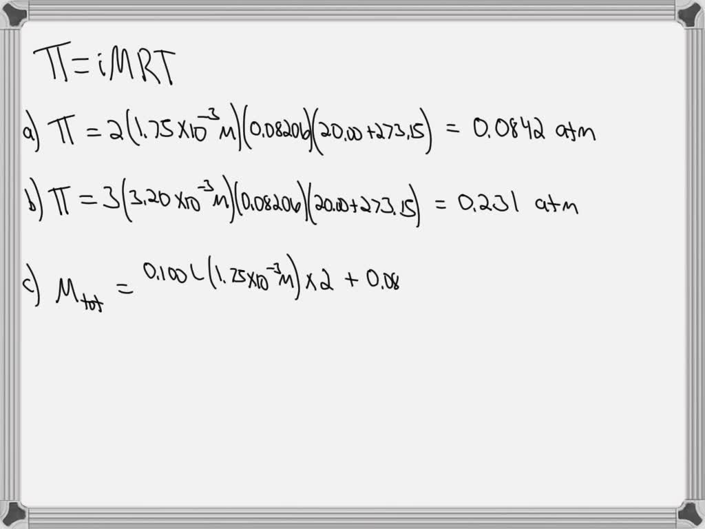 Solved One Hundred Milliliters Of Mm Nacl Is Mixed With Ml