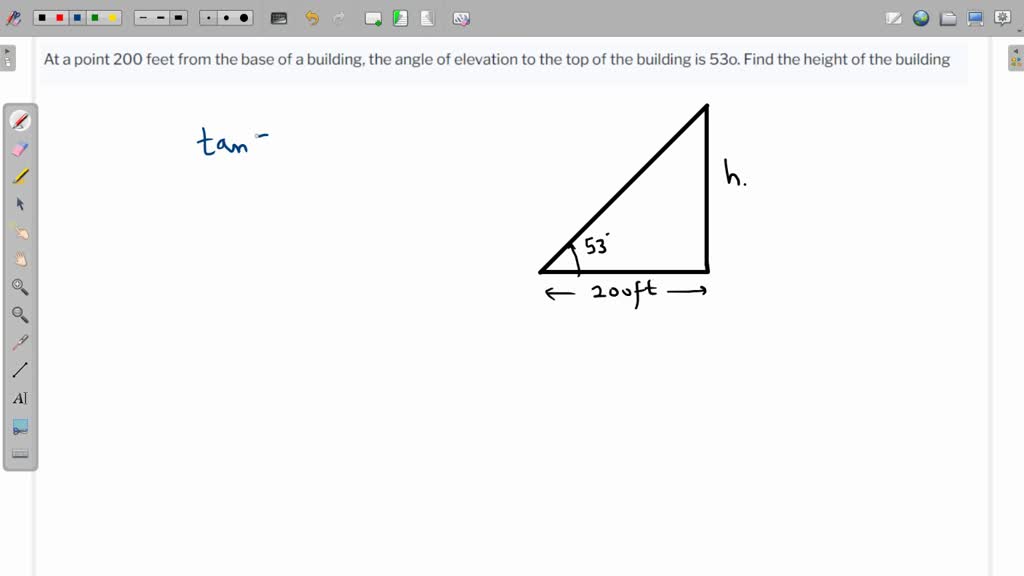 solved-9-at-a-point-200-feet-from-the-base-of-a-building-the-angle