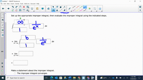 use-the-integral-test-to-determine-whether-the-series-n-converges-or-diverges-set-up-the-appropriate-improper-integral-then-evaluate-the-improper-integral-using-the-indicated-steps-dx-lim-b-60857
