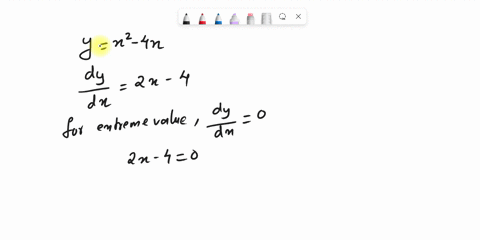 the-minimum-value-of-y-x2-4x-will-exist-at-x-is-equal-to-85739