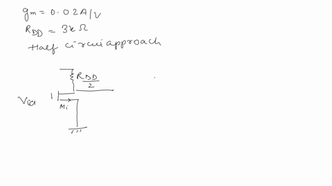solve-the-differential-amplifier-circuit-problem-4-20-points-rdd-mo-vin1o-figure-a-differential-pair-is-shown-in-figure-4-using-the-half-circuit-approach-determine-the-differential-gain-of-t-35063