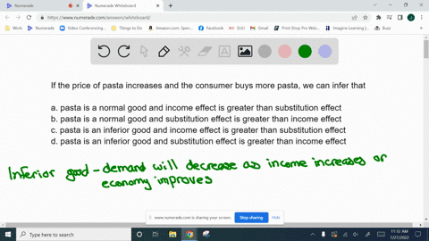 if-the-price-of-pasta-increases-and-the-consumer-buys-more-pasta-we-can-infer-that-a-pasta-is-a-normal-good-and-income-effect-is-greater-than-substitution-effect-b-pasta-is-a-normal-good-and-32607