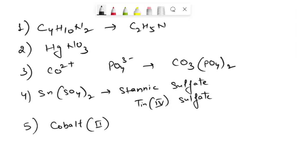 SOLVED: Give possible molecular formula for the empirical formula of ...