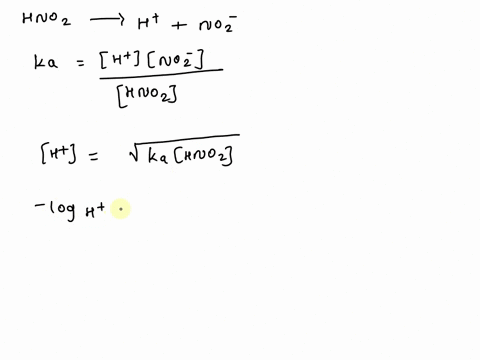 find-the-ph-and-percent-ionization-of-a-0200-m-hno2-solution-ka-of-hno2-46-x-010-4-40548