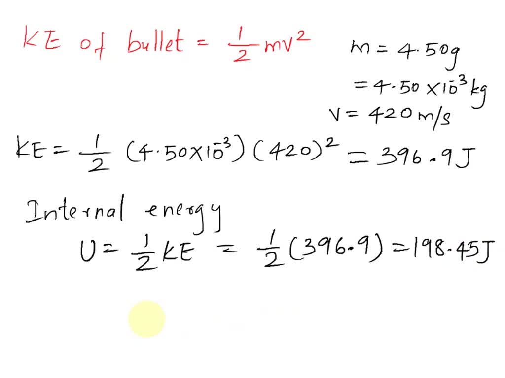 solved-a-4-50-g-lead-bullet-traveling-at-420-m-s-is-stopped-by-a-large