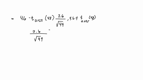 suppose-a-sample-of-49-paired-differences-that-have-been-randomly-selected-from-a-normally-distributed-population-of-paired-differences-yields-a-sample-mean-d-46d-46-of-and-a-sample-standard-89429