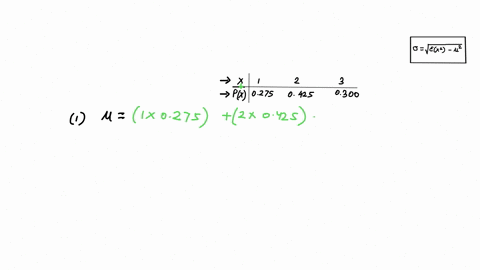 consider-the-following-discrete-probability-distribution-x-px-1-0275-2-0425-3-0300-a-find-the-mean-of-the-random-variable-x-b-find-the-standard-deviation-of-the-random-variable-x-using-the-s-43201