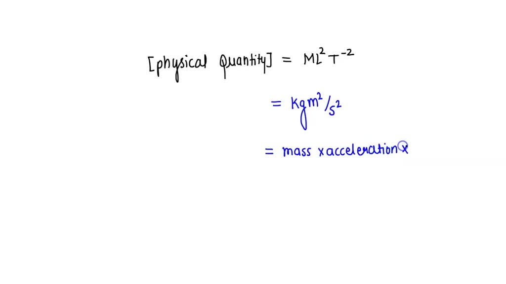 Solved If There Is A Physical Quantity Whose Dimensional Formula Is Solved If There Is A Physical Quantity Whose Dimensional Formula Is