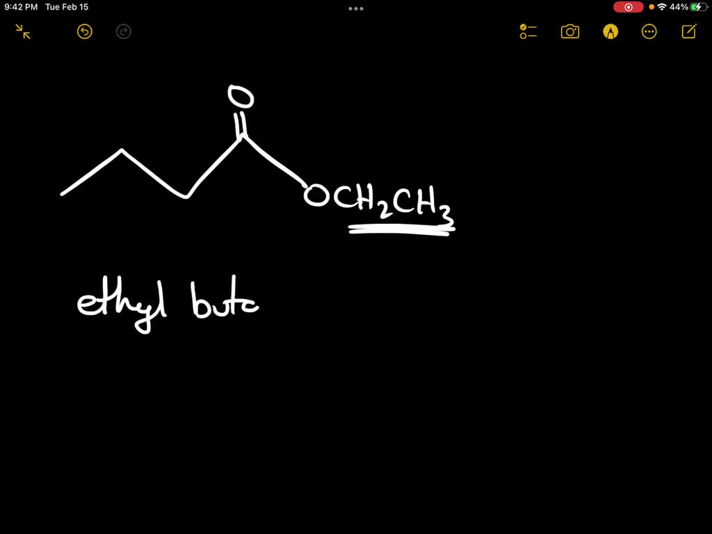 SOLVED: What is the IUPAC name of the following ester? OCH2CH2 A ...