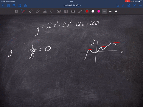 find-the-points-on-the-curve-y-2x3-3x-2-12x-20-where-the-tangent-line-is-parallel-to-the-x-axis-show-your-work-points-your-answer-31252