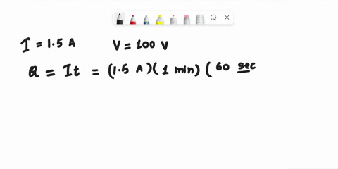 a-current-of-15-a-exists-in-a-conductor-whose-terminals-are-connected-across-a-potential-difference-of-100-v-compute-the-total-charge-transferred-in-one-minutewhat-is-the-energy-used-in-tran-92846