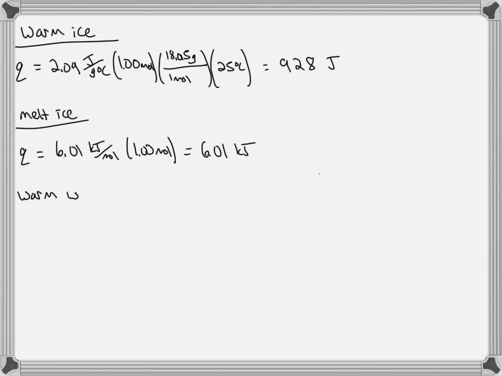 SOLVED Part A Calculate The Enthalpy Change 4 H For The Process In