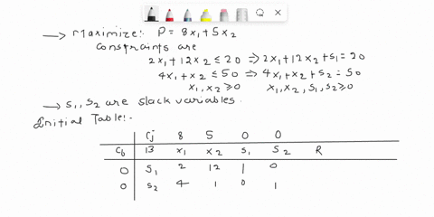 use-the-simplex-method-to-solve-the-following-maximum-problem-maximize-p-811-1-512-subject-to-the-constraints-211-1212-20-411-12-50-11-0-t2-0-and-using-your-final-tableau-answer-the-question-71294