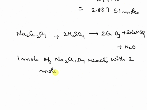 na2cr2o7-2h2so4-2cro3-2nahso4-h2o-what-is-the-minimum-volume-of-166-m-h2so4-solution-necessary-to-react-with-8530-kg-of-sodium-dichromate-what-is-the-maximum-mass-of-sodium-hydrogen-sulfate-72974