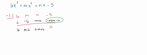 the-polynomial-6x3-mx2-nx-5-has-a-factor-of-x1-when-divided-by-x-1-the-remainder-is-4-what-are-the-values-of-m-and-n-59519