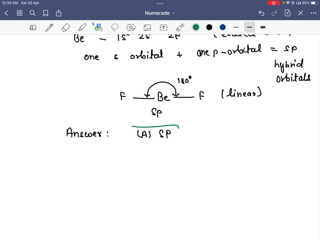 SOLVED: The hybridization scheme for BeF2 is A) sp sp2 C) sp3 D) sp3d E ...