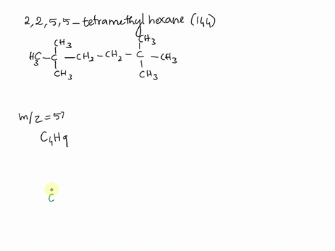 book-problems-molecular-5-tetramethylhexane-sp124-page-598-the-base-peak-the-mass-spectrum-0f-225_-mass-142-is-at-mz-57-which-corresponds-t0-a-composition-caha-a-suggest-structure-for_the-fr-54576
