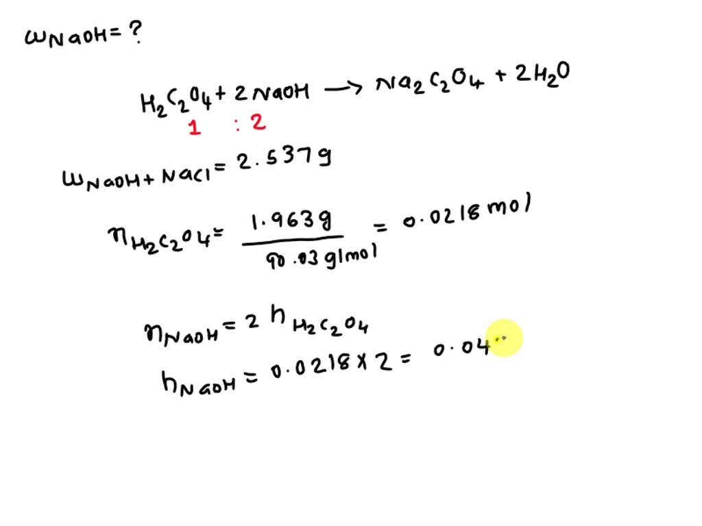 SOLVED Chem [020 Chapter 4 Stoichiometry A 2.537 g sample contains a