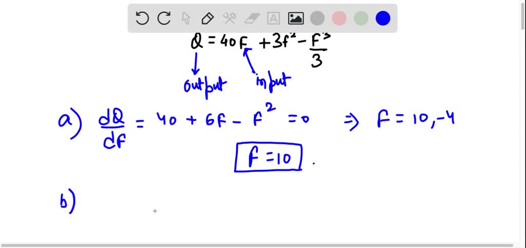 SOLVED: 3 The production function of a commodity is given by 40F + 3F2 ...