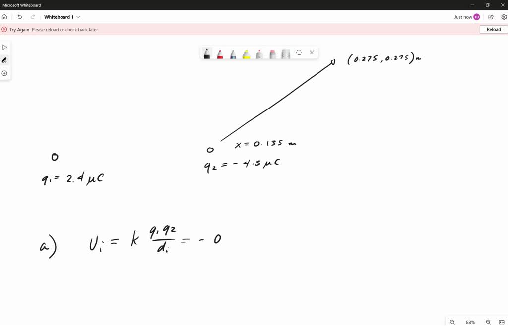 SOLVED: A point charge q1 = +2.40 μC is held stationary at the origin ...