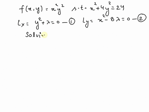 l08-points-you-must-show-full-work-details-and-explanations-to-receive-credit-use-the-method-of-lagrange-multipliers-to-maximize-and-minimize-the-following-function-fxyxy-subject-to-the-cons-35375