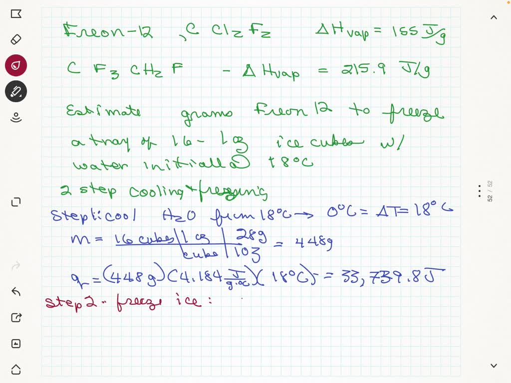 SOLVED The chlorofluorocarbon refrigerant Freon12, CCl2F2, was banned