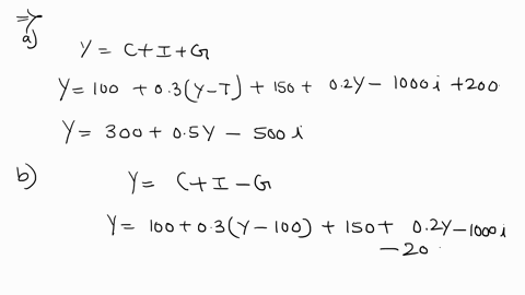 1-consider-the-following-numerical-example-of-the-is-lm-model-c-100-03ydi-150-02y-1000it-100g-200i-01-mps-1200mpd-2y-4000i-a-find-the-equation-for-aggregate-demand-y-b-derive-the-is-relation-20505