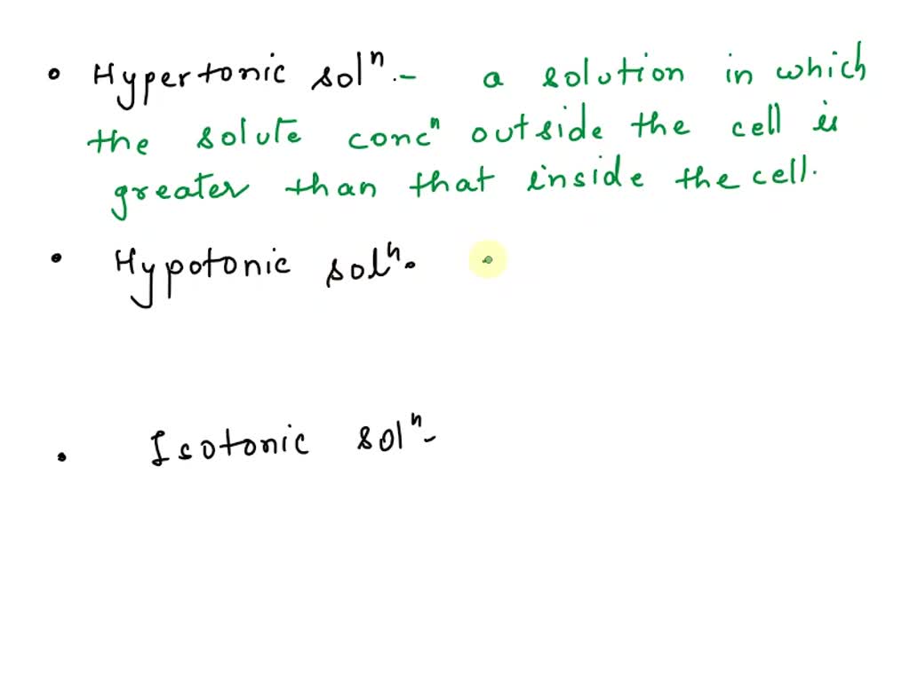 SOLVED Compare and contrast hypertonic, hypotonic, and isotonic