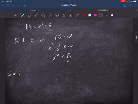 let-f-be-the-function-with-derivative-given-by-f-x-x2-2-on-which-of-the-following-intervals-is-f-decreasing-oo-i-only-oo0-10-only-o-42-1n0-48836