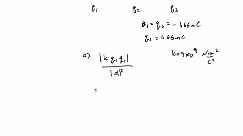 three-tiny-charged-metal-balls-are-arranged-on-a-straight-line-the-middle-ball-is-positively-charged-and-the-two-outside-balls-are-negatively-charged-the-two-outside-balls-are-separated-by-2-26685