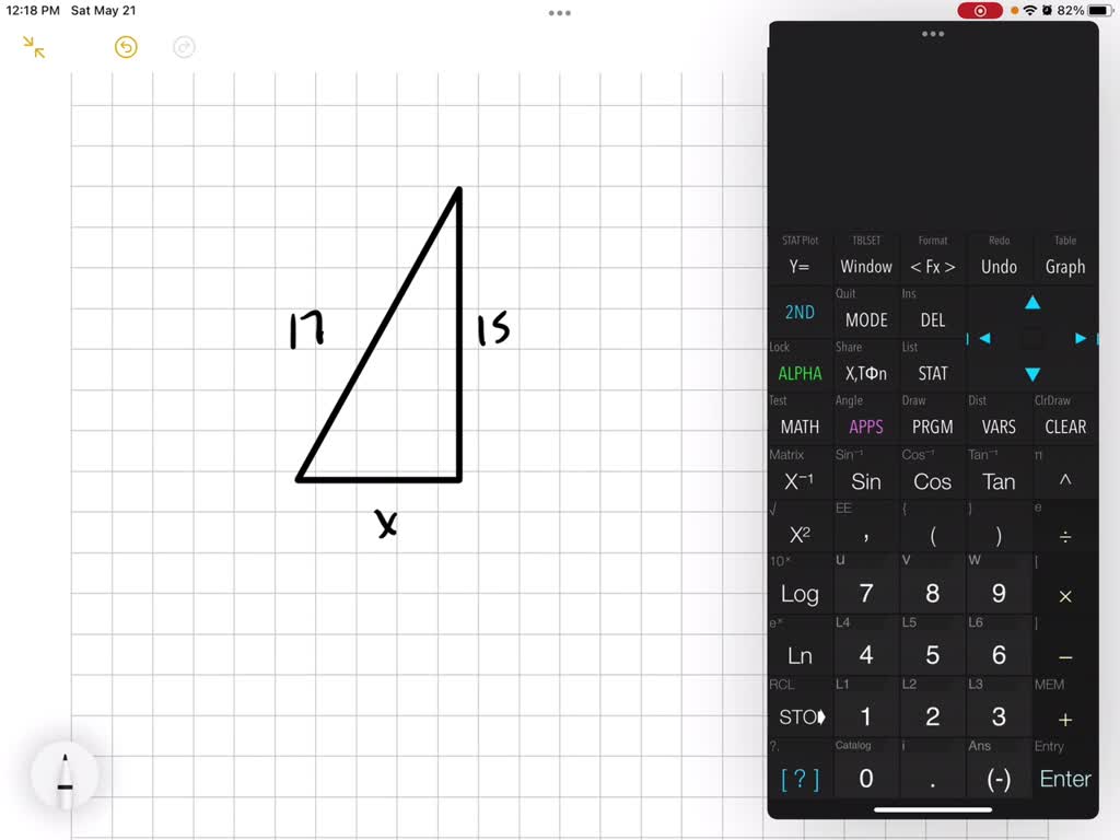 solved-the-square-pyramid-shown-below-has-a-base-with-sides-of-10