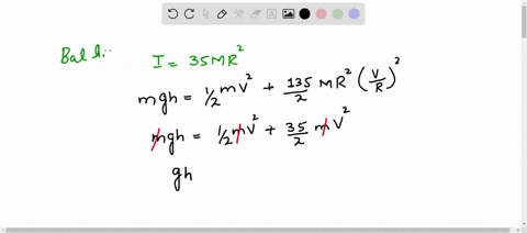 ball-of-mass-m-and-radius-r-starts-from-rest-at-a-height-of-h-164-m-and-rolls-down-a-291-slope-as-shown-in-the-figure-what-is-the-linear-speed-of-the-ball-when-it-leaves-the-incline-assume-t-83563