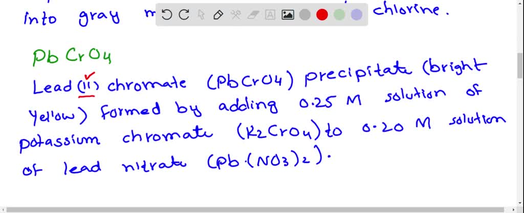 SOLVED: What are the colors of the following solid precipitates? AgCl ...